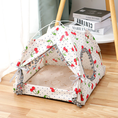 Cat Tent Cat Cat House Enclosed Pet Bed | Yazijico™