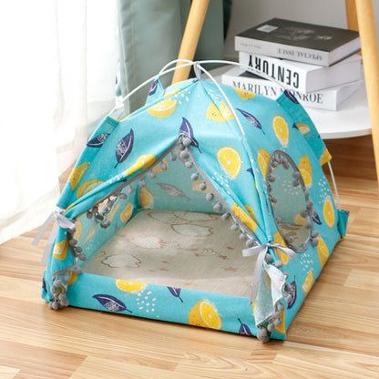 Cat Tent Cat Cat House Enclosed Pet Bed | Yazijico™