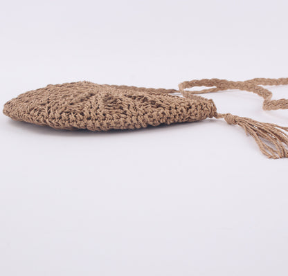 Hand Made Tassel Women's Straddle Straw Bag | Yazijico™