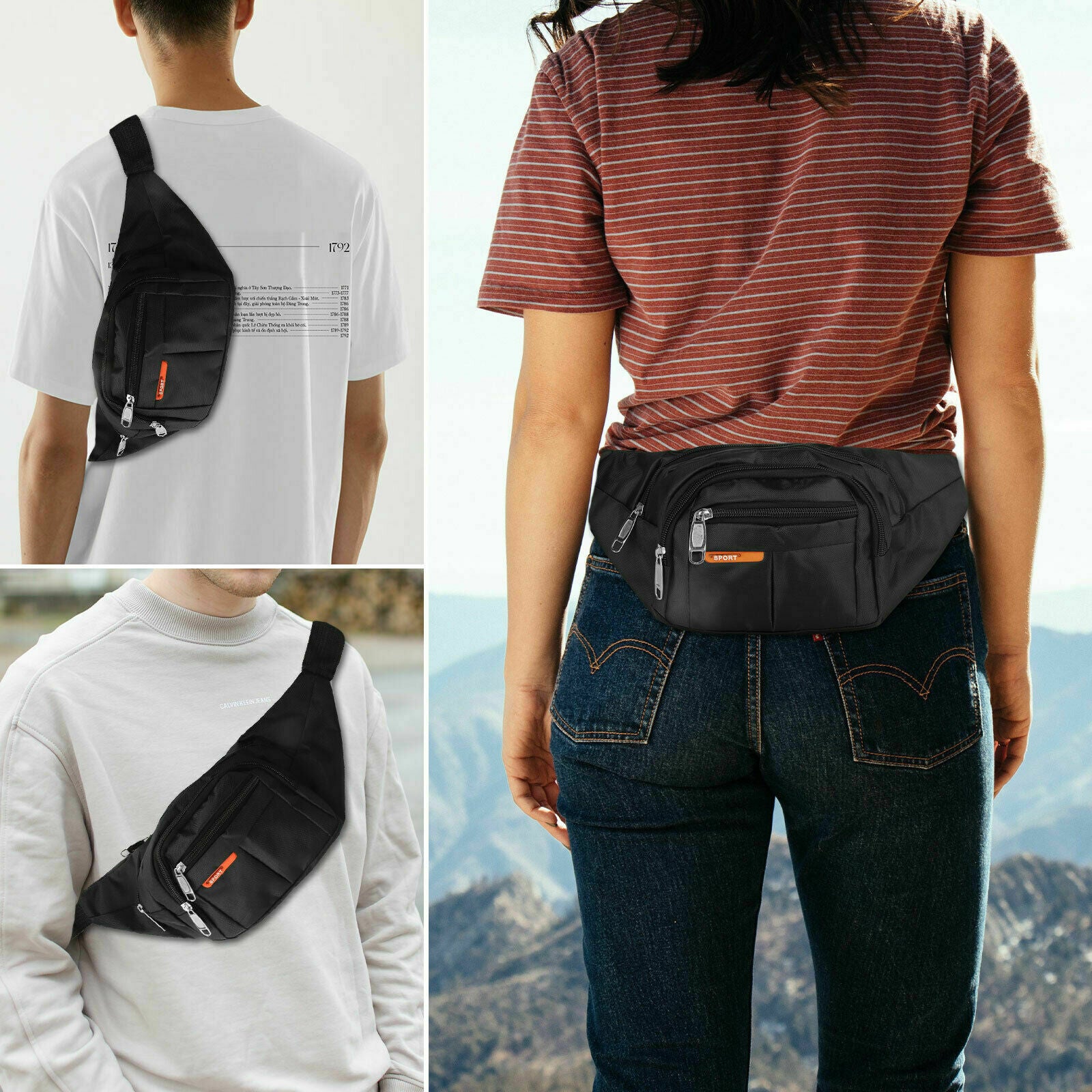 Waist Bag Fanny Pack Hip Belt  | Yazijico™ 