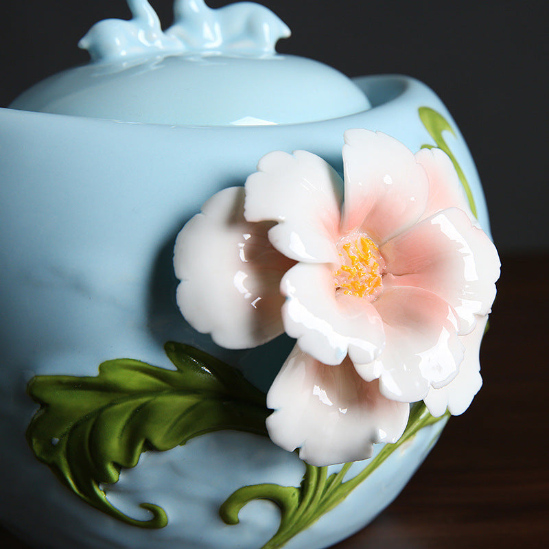Hand-made Porcelain Sealed Tea Pot | Yazijico™ 