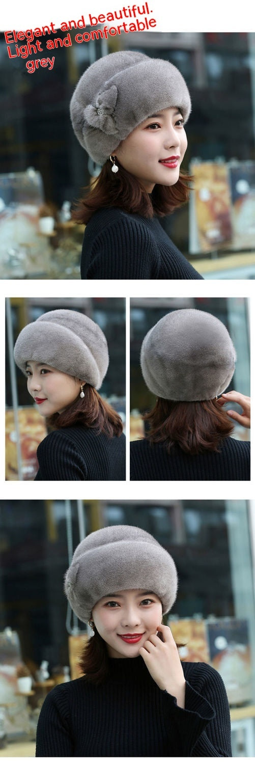 Fur Hat Female Artificial Mink Hair Top Hat | Yazijico™ 