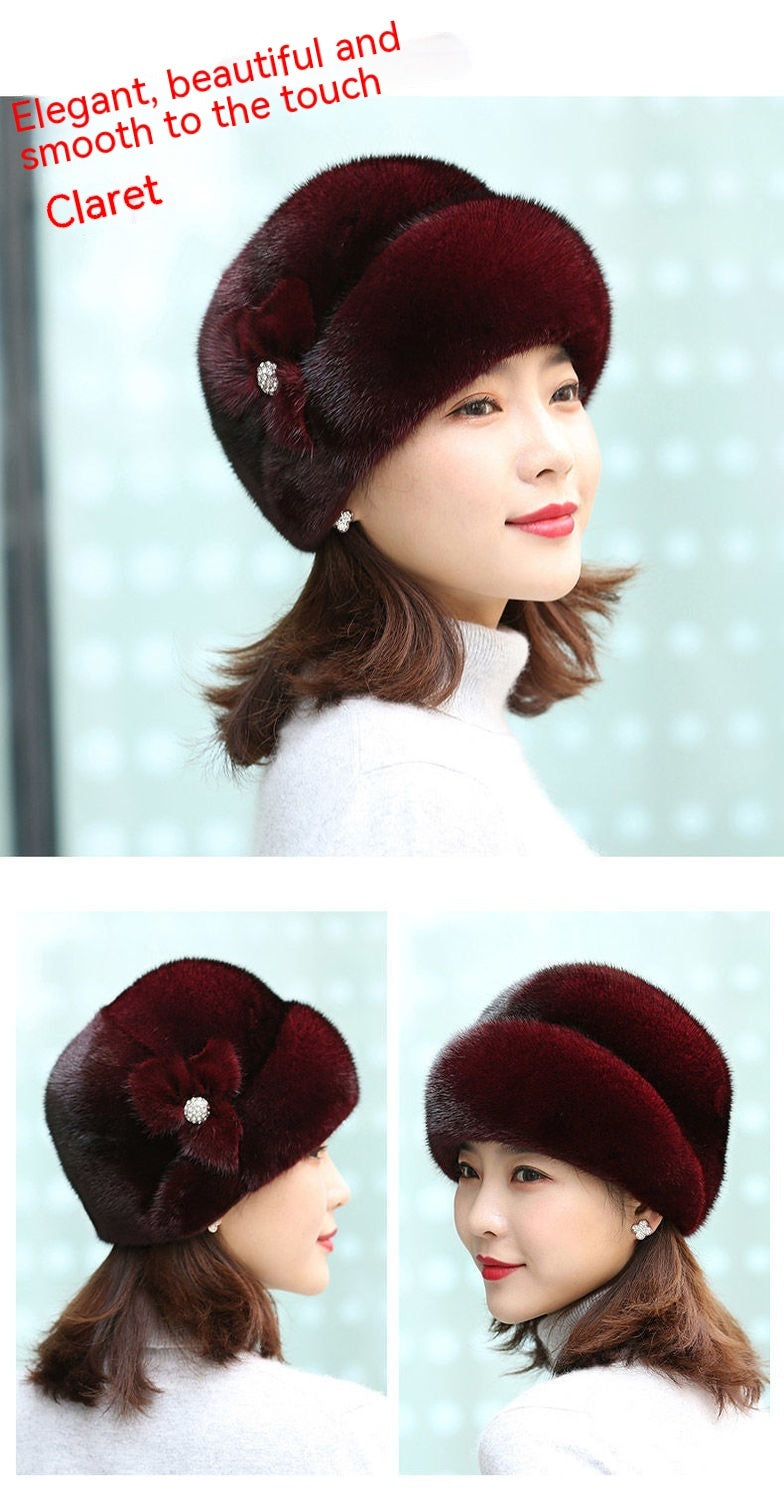 Fur Hat Female Artificial Mink Hair Top Hat | Yazijico™ 