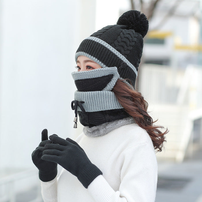 Plus velvet thick bib mask Fashionable  | Yazijico™ 