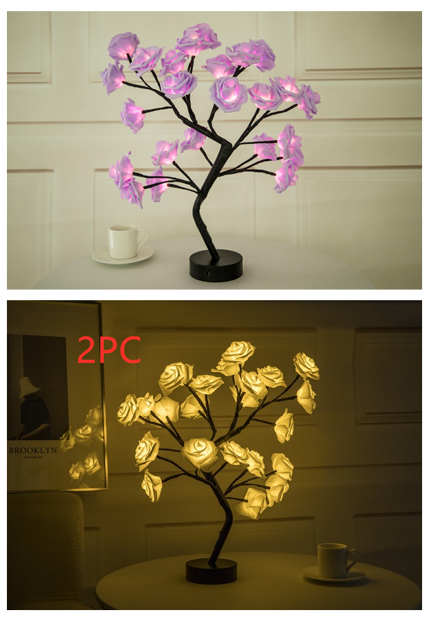 Yazijico™  Rose Flower Lamp USB Battery - Yazijico™ 