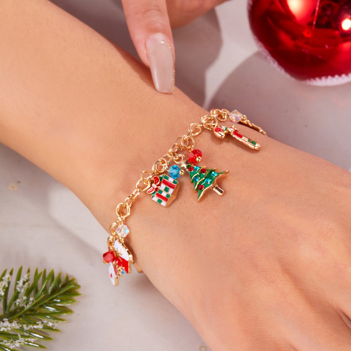 Christmas Bracelet Tree Santa Claus Jewelry | Yazijico™ 