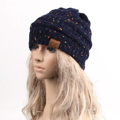 Women's Hats Knitted horsetail wig winter | Yazijico™ 