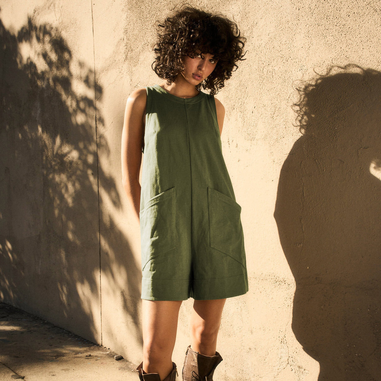 Solid Color Loose Jumpsuit | Yazijico™
