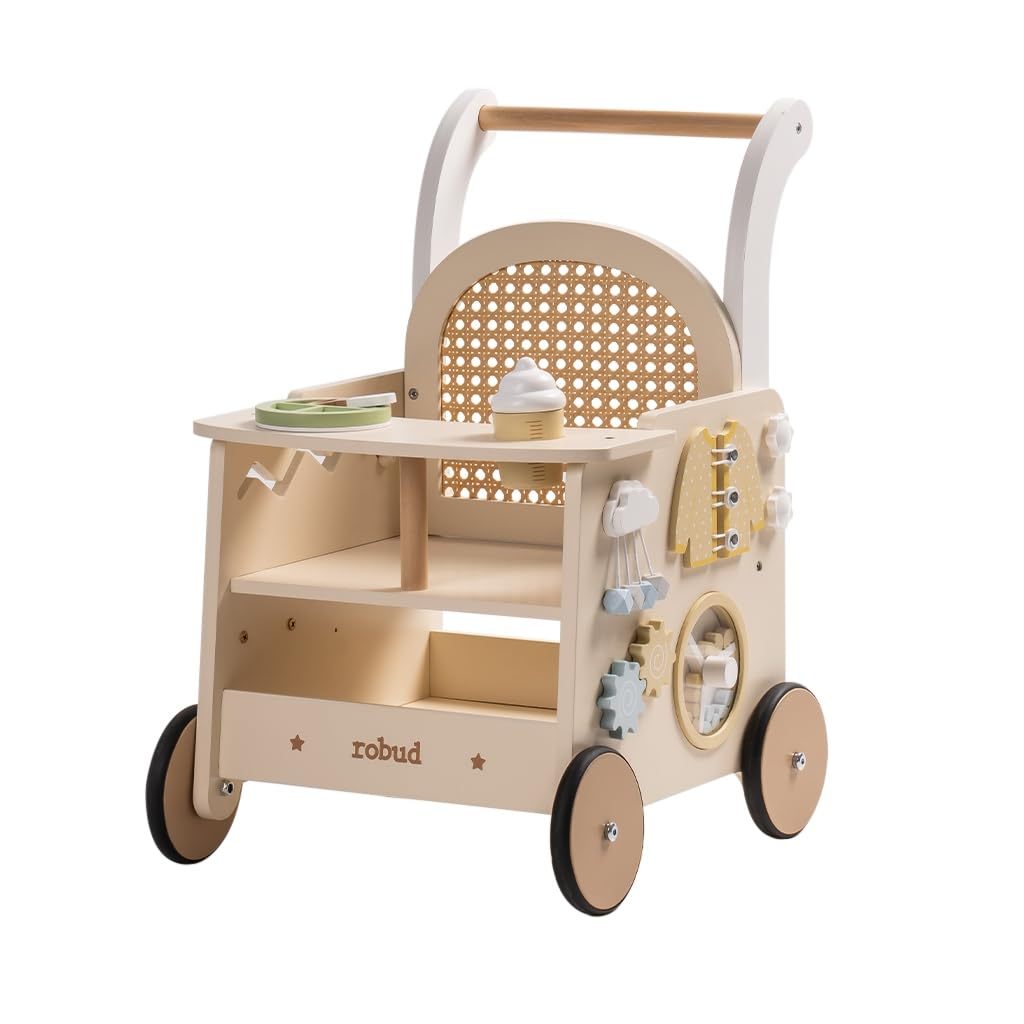 Adjustable Speed Baby Push Walker Wooden | Yazijico™ 