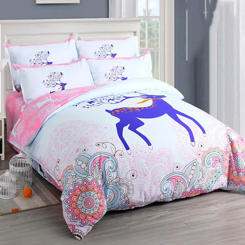 -piece sanded bed sheet