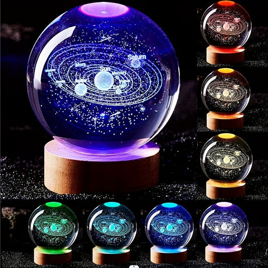 Crystal Ball  Creative 3D Inner Carving Luminous  | Yazijico™
