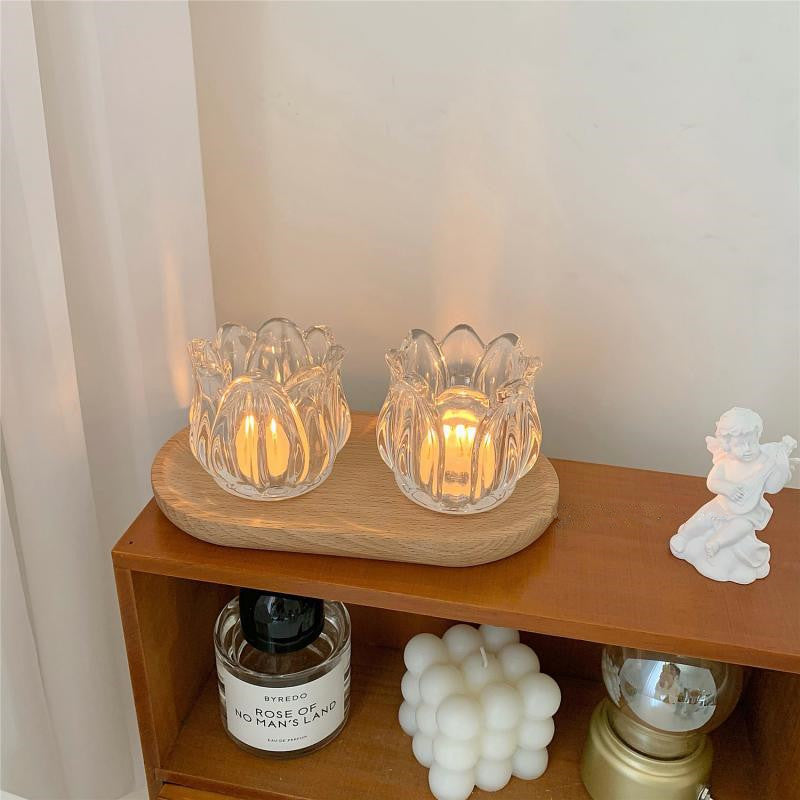 tulip candle holder home decor ornament