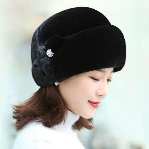 Fur Hat Female Artificial Mink Hair Top Hat | Yazijico™ 