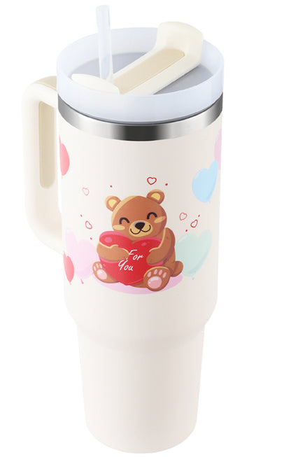 Tumbler With Handle Straw Insulated | Yazijico™