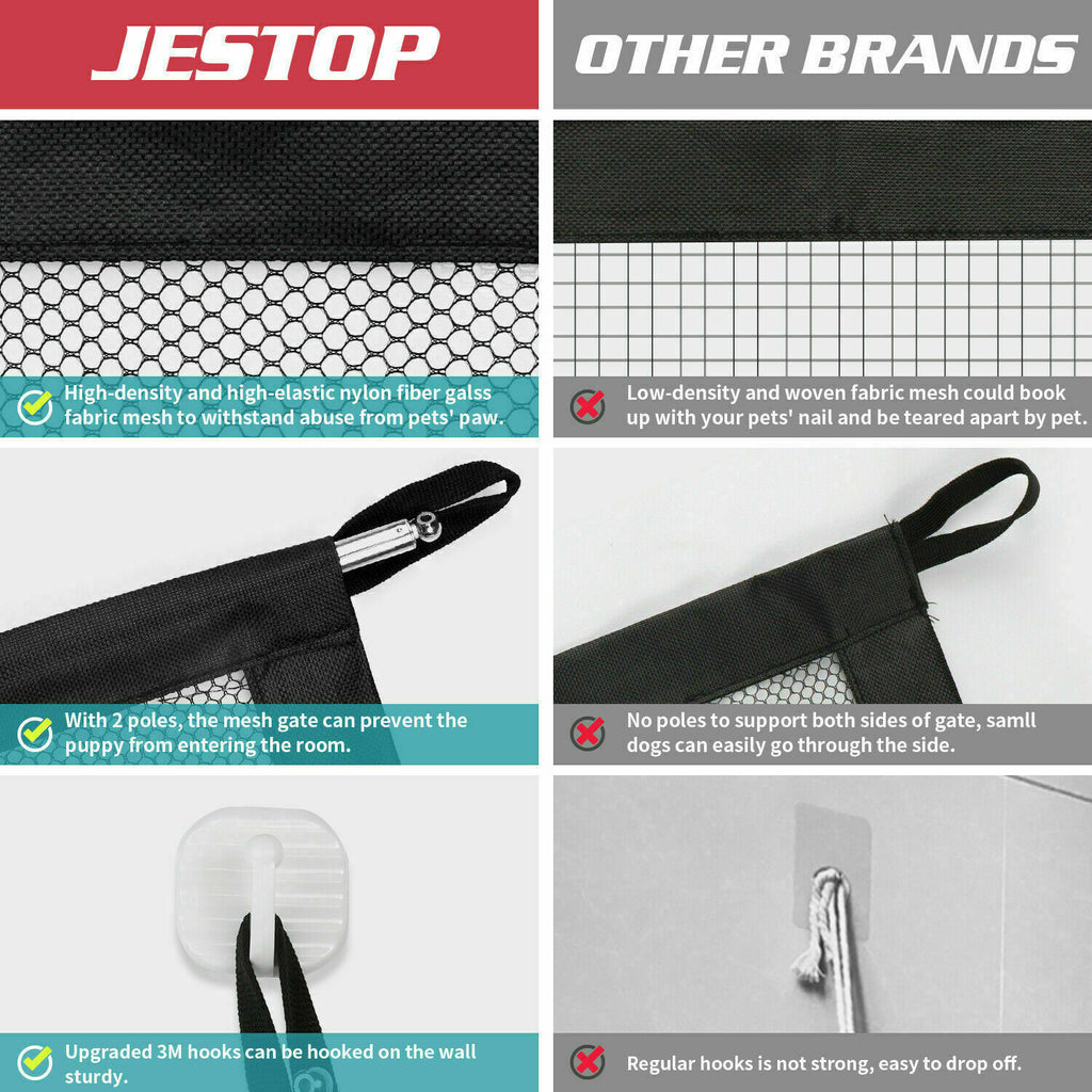 Pets Dog Cat Baby Safety Gate Mesh | Yazijico™ 