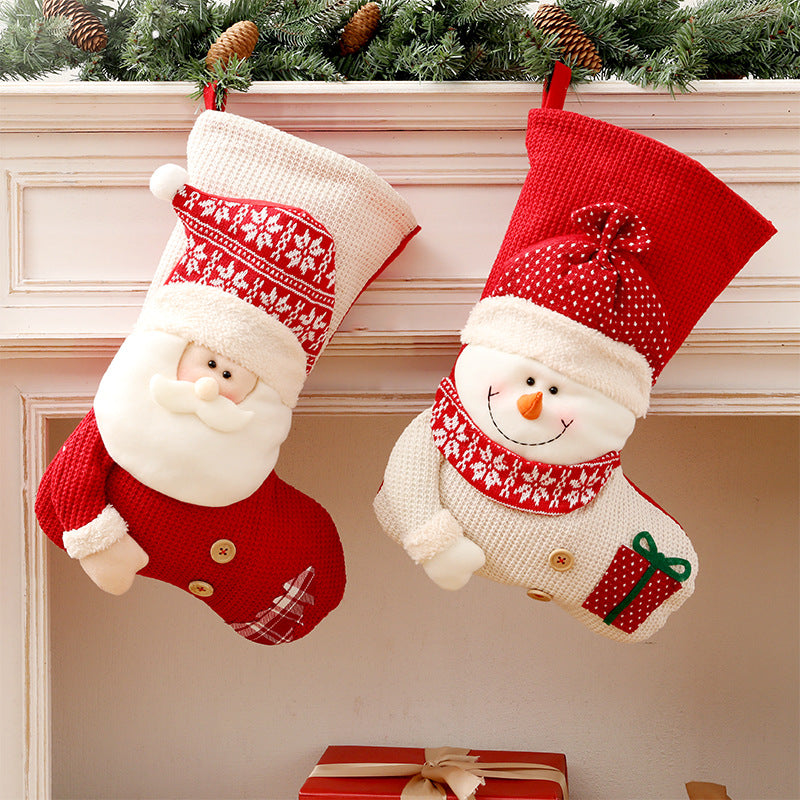 christmas decorations & christmas knitted socks