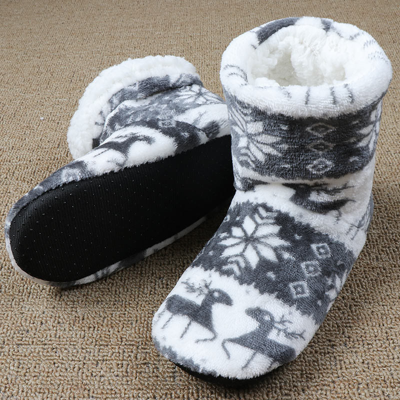 Christmas Elk Floor Shoes Indoor Socks | Yazijico™ 