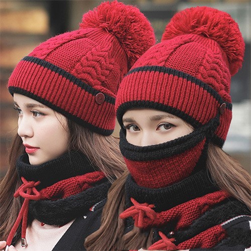 Plus velvet thick bib mask Fashionable  | Yazijico™ 