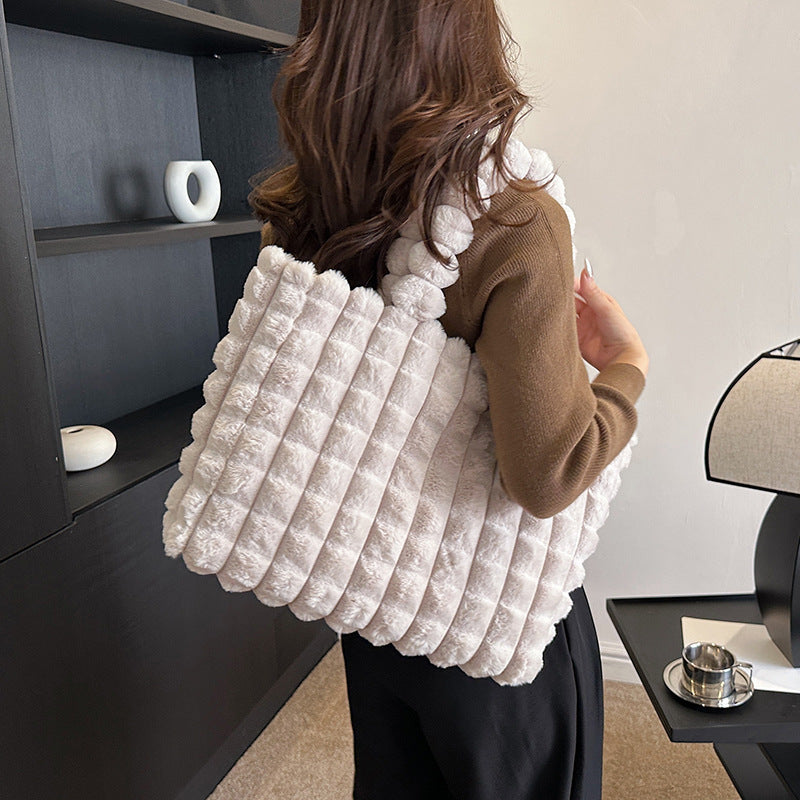 Handbags Winter Plaid Fashion High Capacity