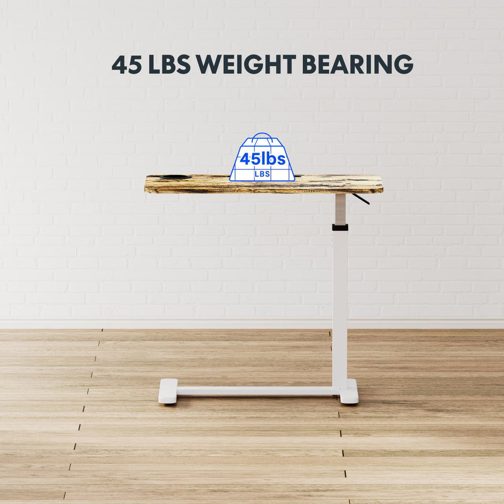 Standing Rolling Desk With Hidden Wheels Side | Yazijico™ 