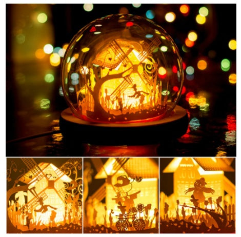 Hand-made Three Dimensional Night Light | Yazijico™ 