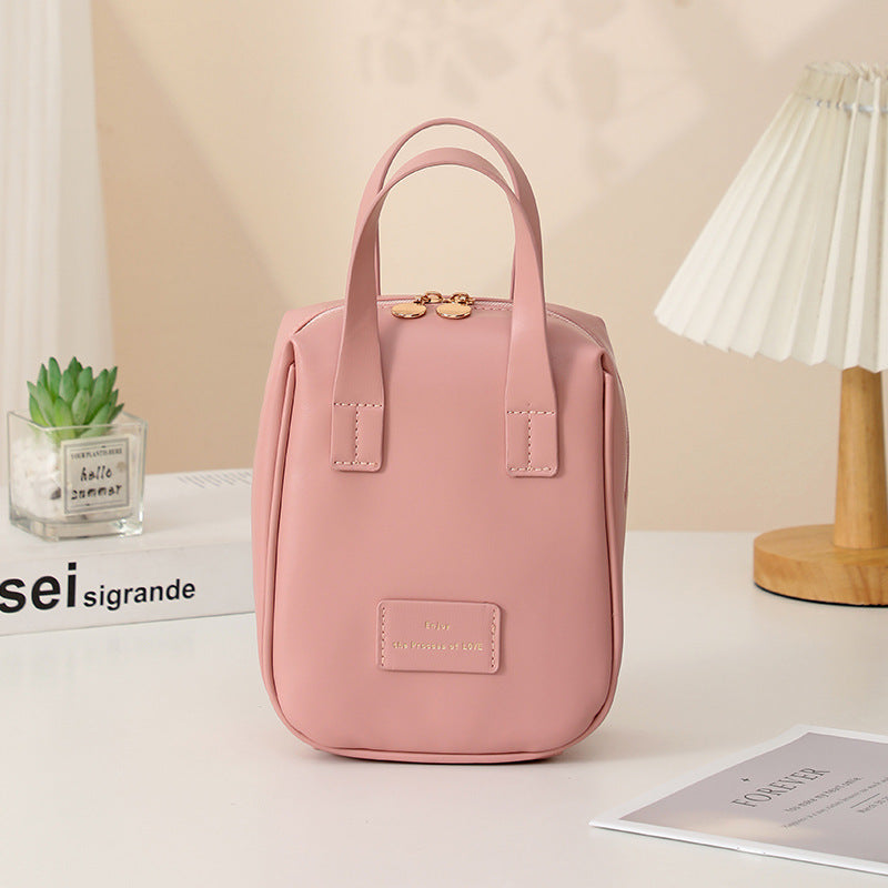 Handle-top Cosmetic Bag Ins Fashion Shell-shaped   Yazijico™ 