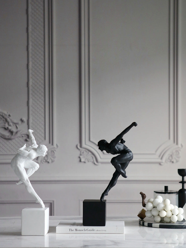 muscular athletic male sculpture home decor ornament