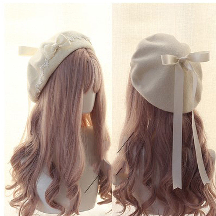 Hand Made Japanese Beret Lolita Girl Heart  | Yazijico™  