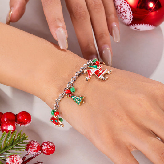 Christmas Bracelet Tree Santa Claus Jewelry | Yazijico™ 