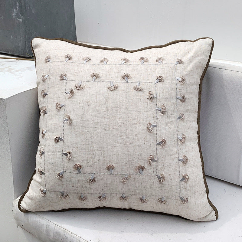 Hand-made embroidery  retro sofa pillow | Yazijico™