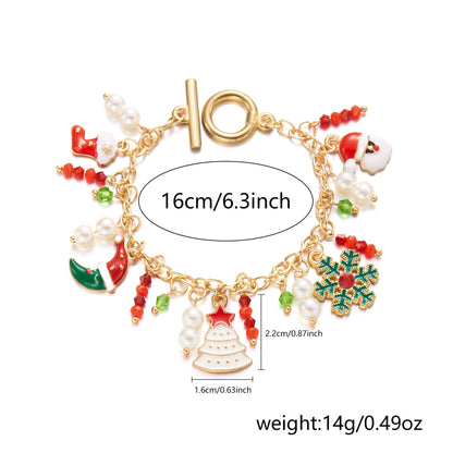 Christmas Bracelet Tree Santa Claus Jewelry | Yazijico™ 