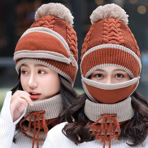 Plus velvet thick bib mask Fashionable  | Yazijico™ 