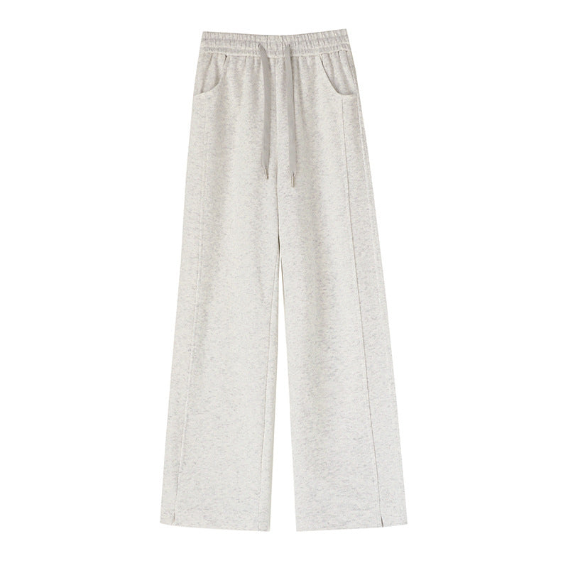 High Waist Long Thin Straight Sports Sweatpants| Yazijico™ 