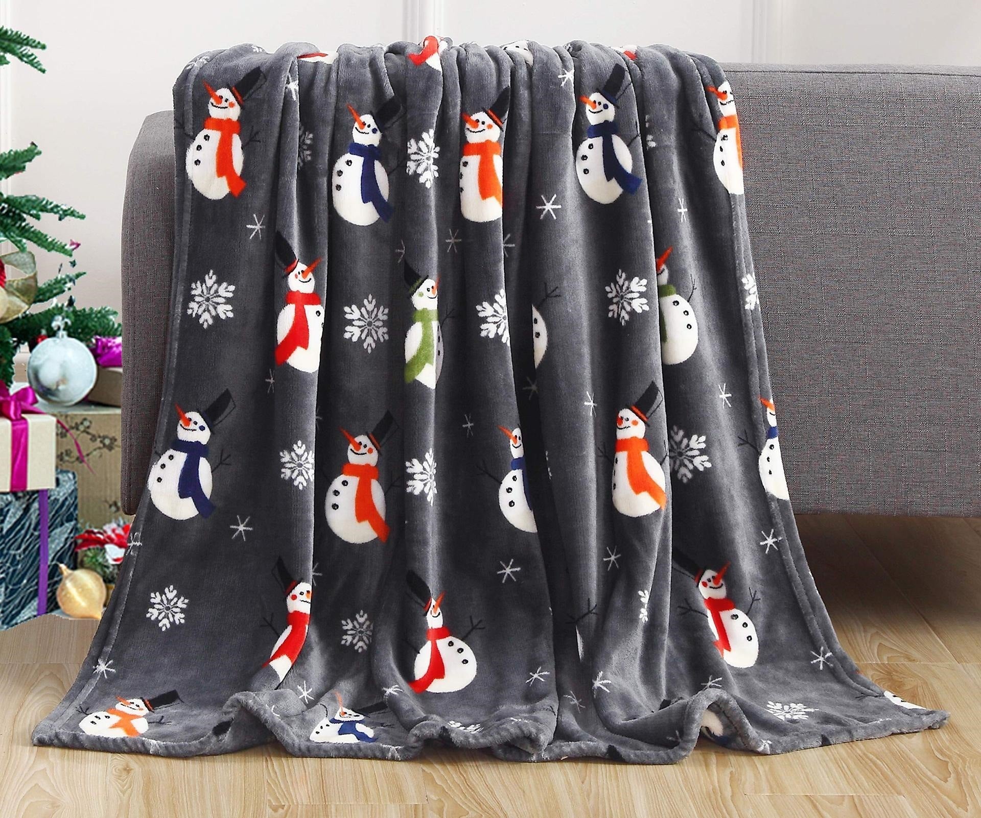 Christmas Print Blanket Winter Double-sided| Yazijico™ 
