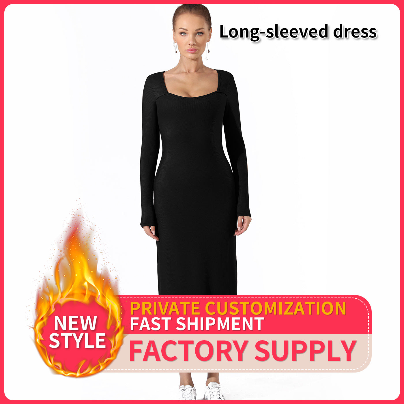 Women's Fashion Simple Solid Color Dress | Yazijico™