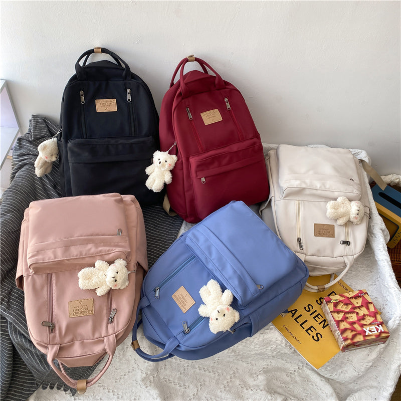 Backpacks School Bag Double Zipper Tote Bags  Yazijico™