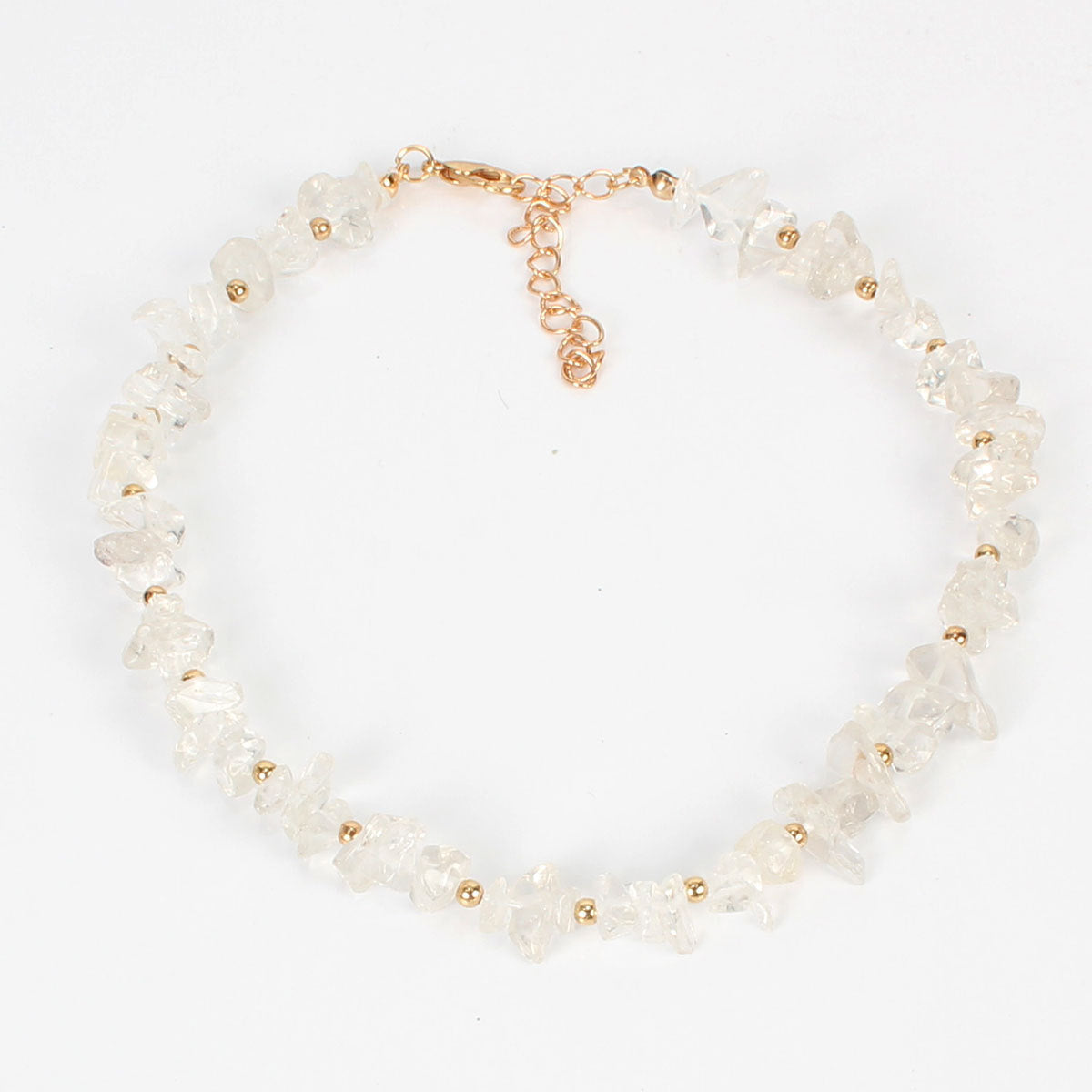 Hand-made Irregular Crystal Short Necklace | Yazijico™ 