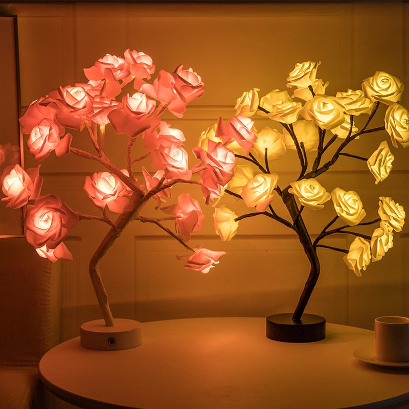 Yazijico™  Rose Flower Lamp USB Battery - Yazijico™ 