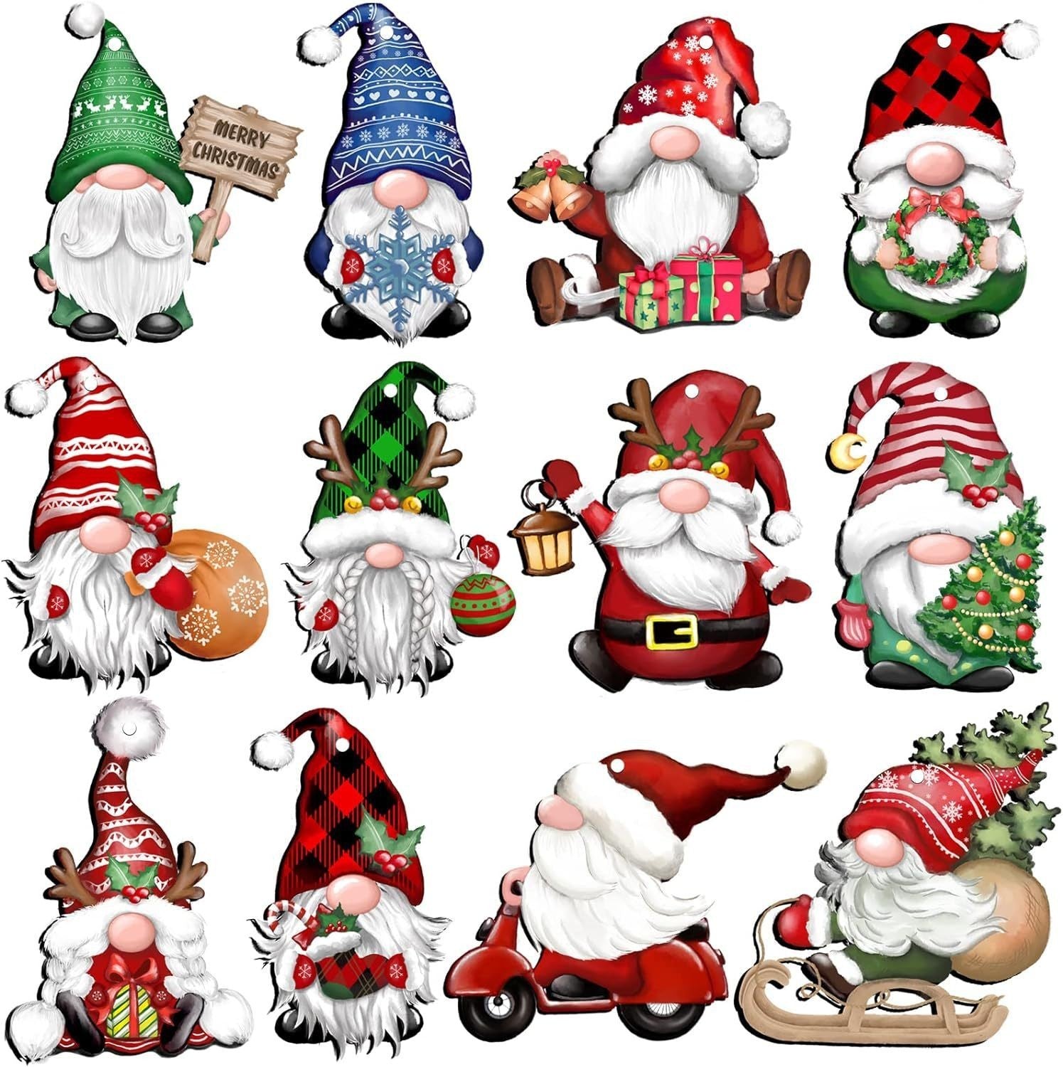 Christmas Wooden Hanging Ornaments | Yazijico™ 