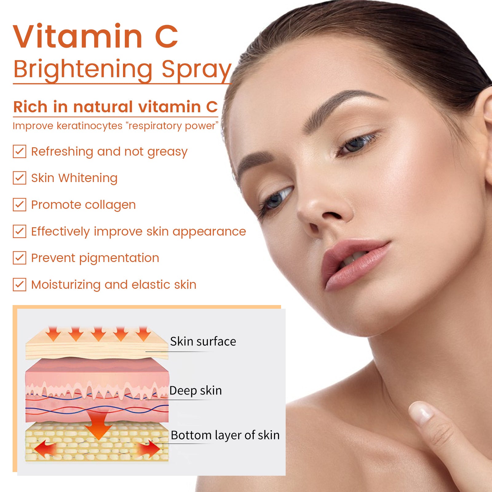 Vitamin C  Spray Skin Lightening Acne EELHOE | Yazijico™