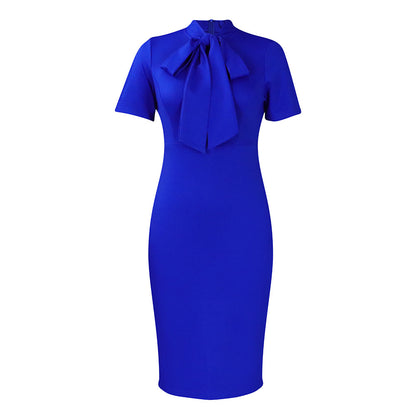 Robe africaine à manches courtes et coupe ajustée | Yazijico™