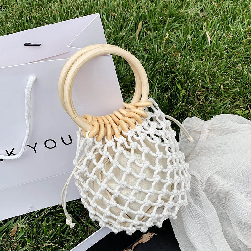 Woman Fashion Woven Handbag Beach | Yazijico™ 