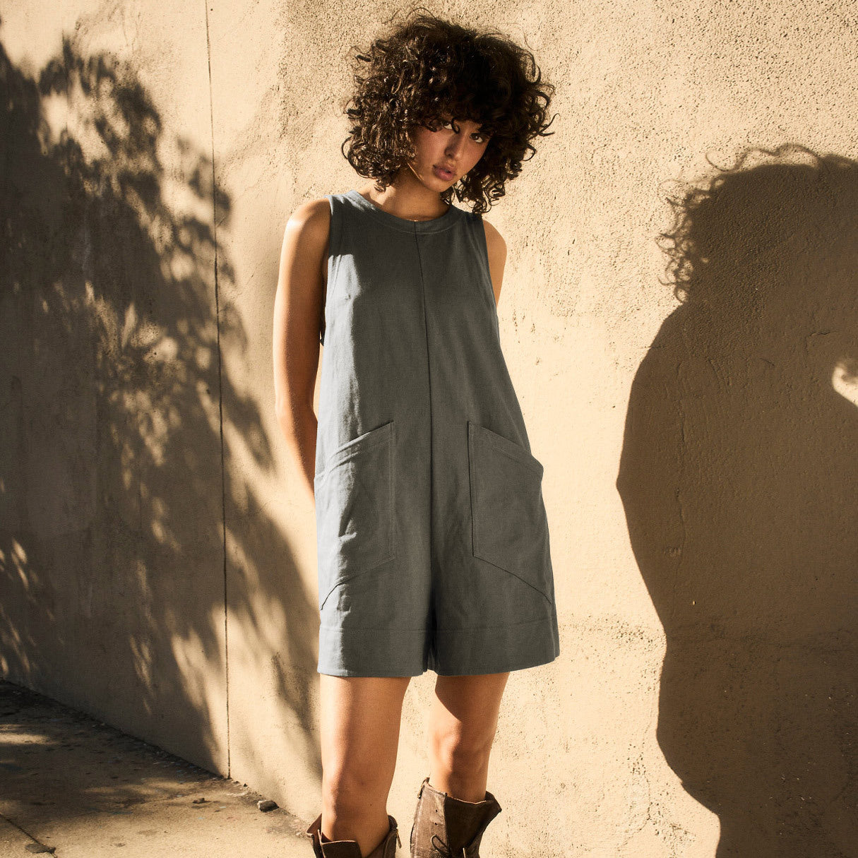 Solid Color Loose Jumpsuit | Yazijico™
