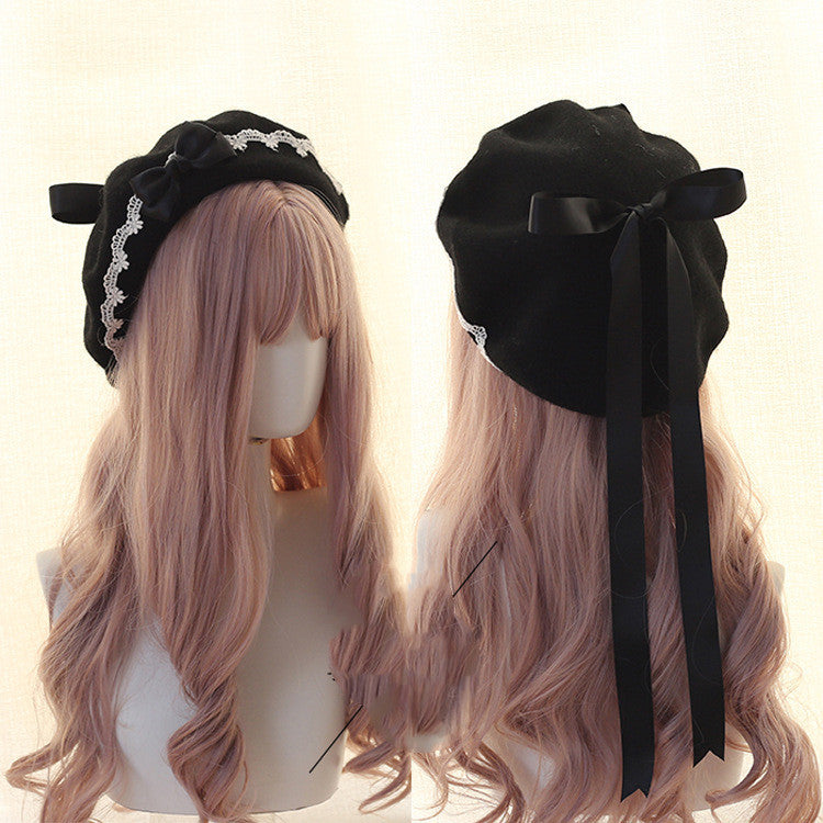 Hand Made Japanese Beret Lolita Girl Heart  | Yazijico™  