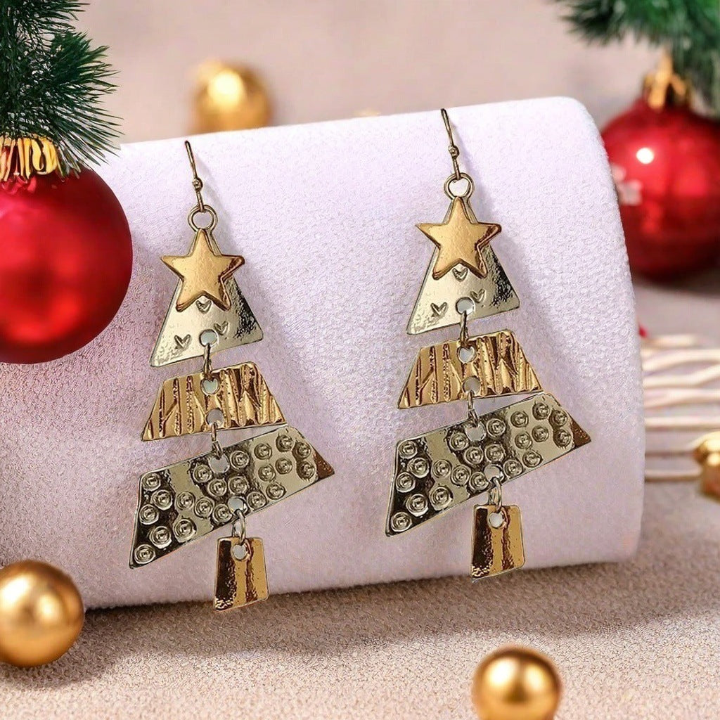 Christmas Tree Necklace And Earrings Suit | Yazijico™ 
