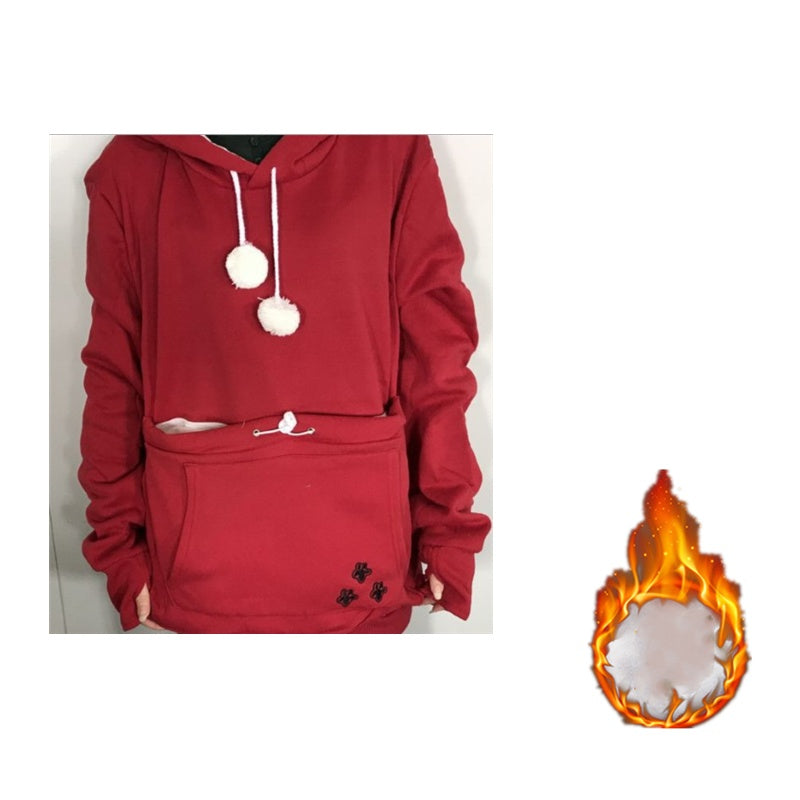 Hoodies Pullover Sweatshirts With Pet Pocket | Yazijico™