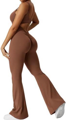 Women Sleeveless Flare Jumpsuits Long Pants | Yazijico™