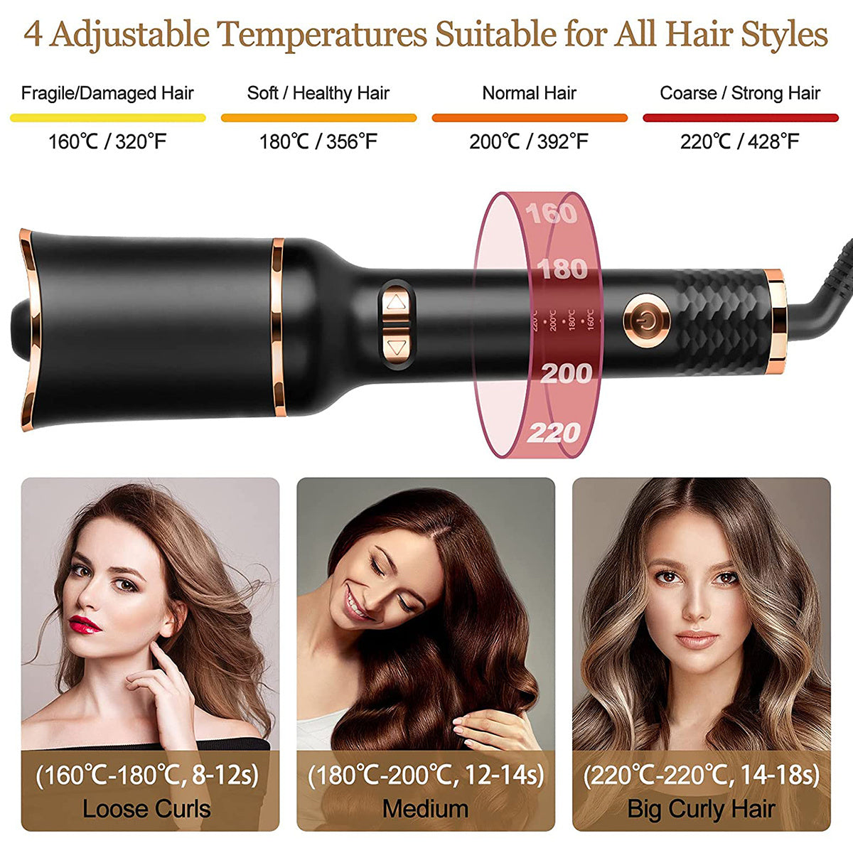 Automatic Curling Iron Air Curling Flat | Yazijico™ 