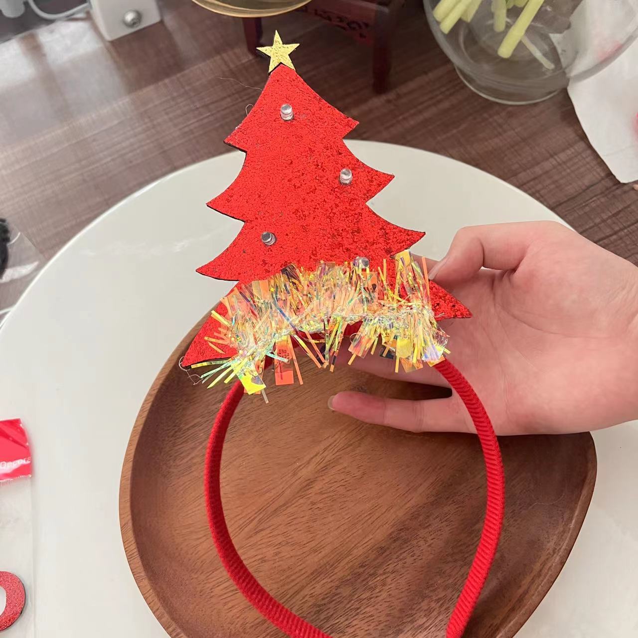 Christmas With Light Headband Snowflake Women's | Yazijico™