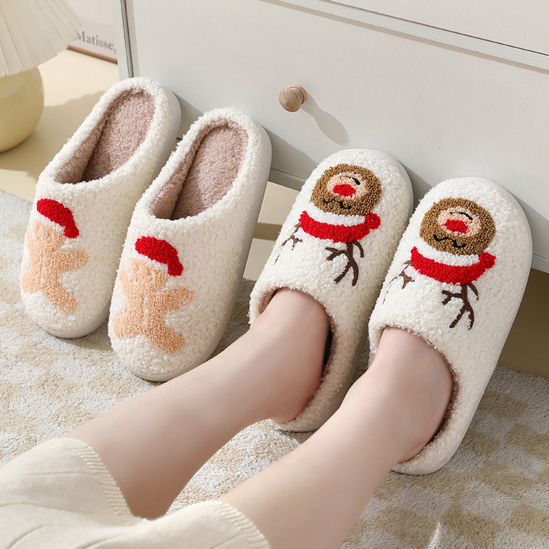 Christmas Home Slippers Cute Santa Claus | Yazijico™ 